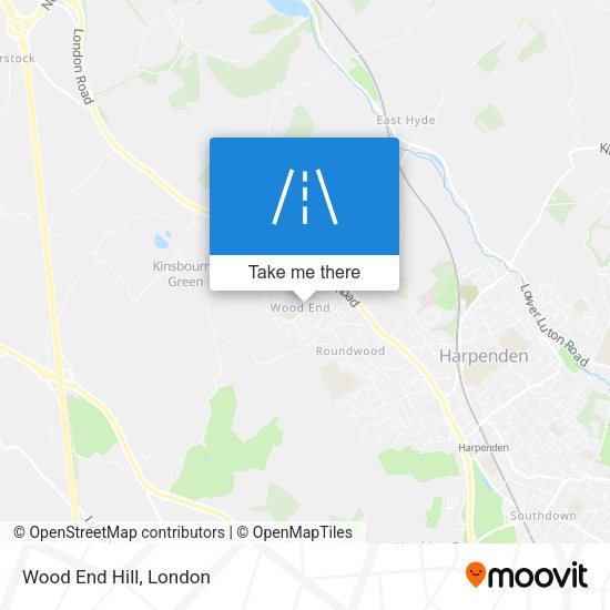Wood End Hill map