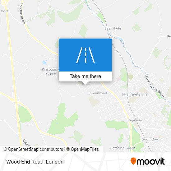 Wood End Road map