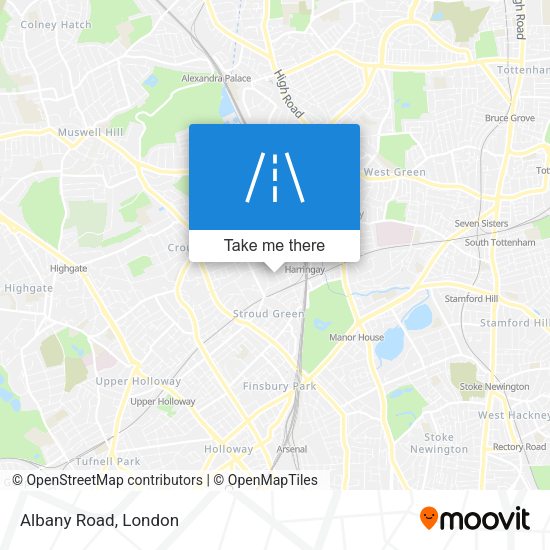 Albany Road map