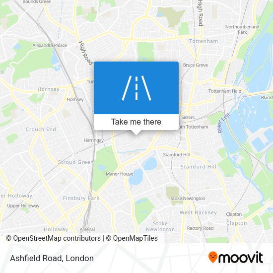 Ashfield Road map