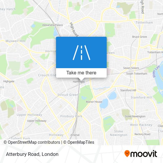 Atterbury Road map