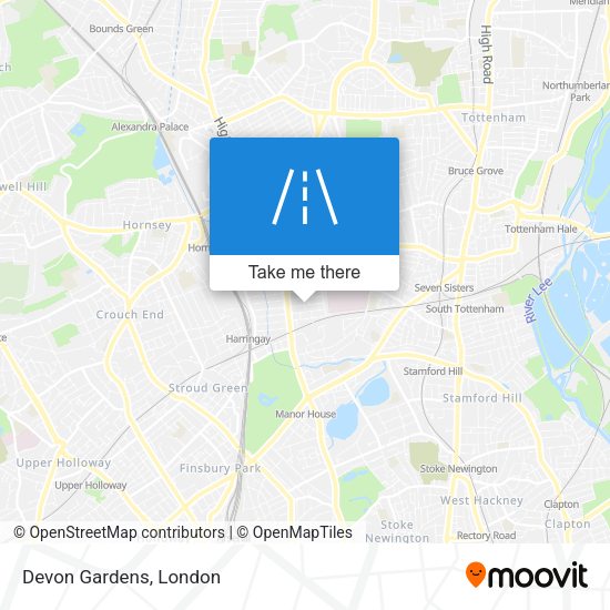 Devon Gardens map