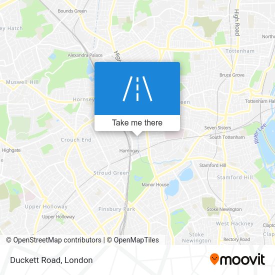 Duckett Road map