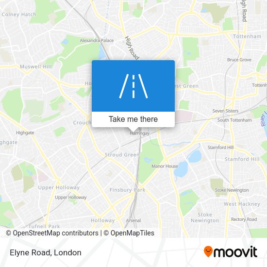 Elyne Road map