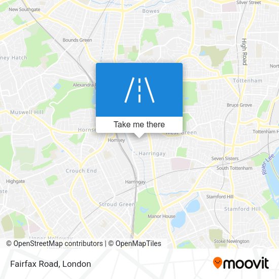 Fairfax Road map