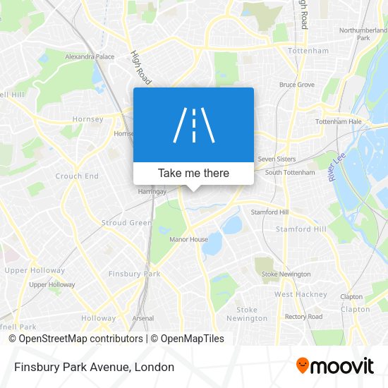 Finsbury Park Avenue map