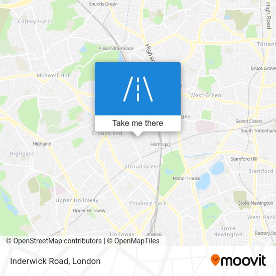 Inderwick Road map