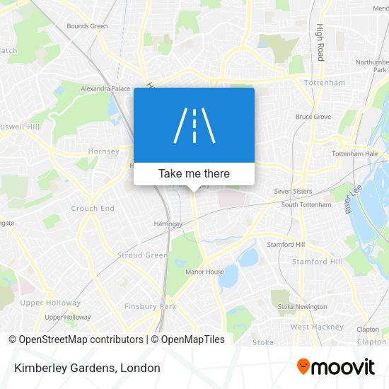 Kimberley Gardens map