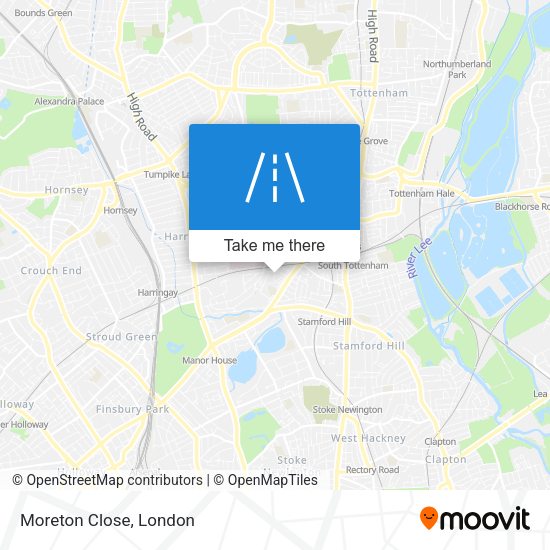 Moreton Close map