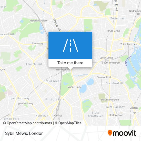 Sybil Mews map
