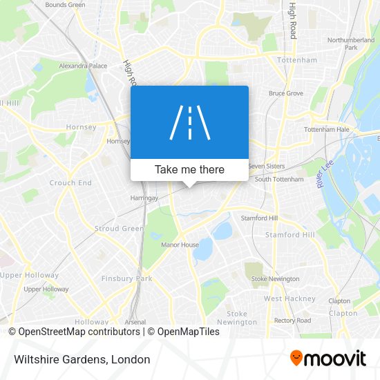 Wiltshire Gardens map