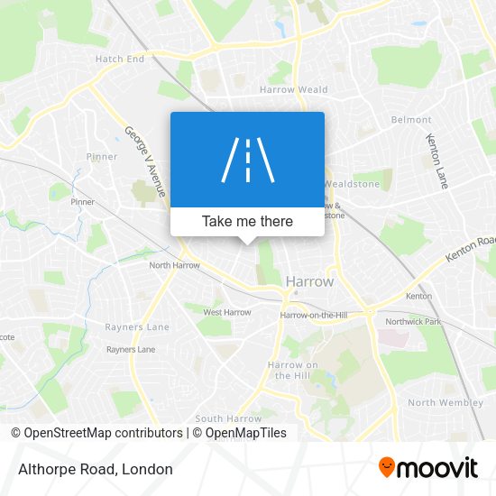Althorpe Road map