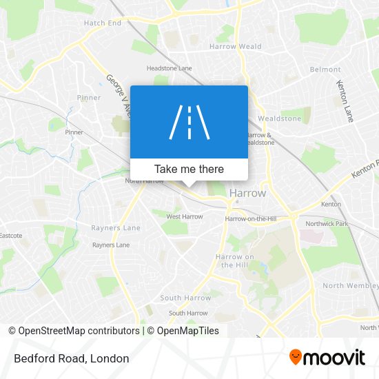 Bedford Road map