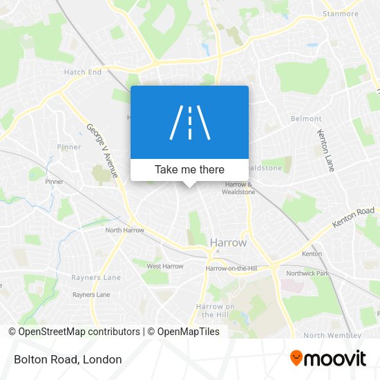 Bolton Road map