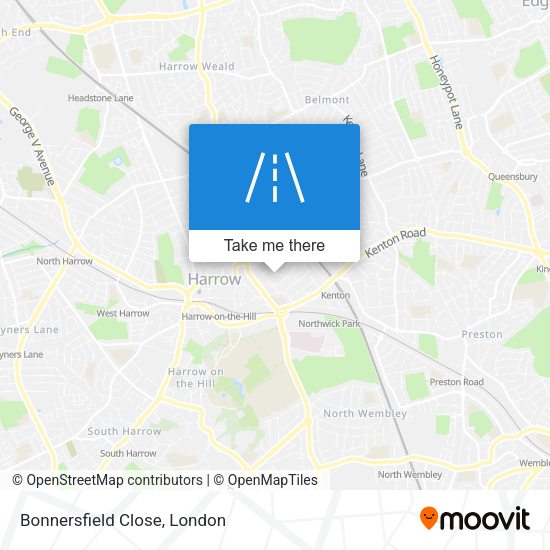 Bonnersfield Close map