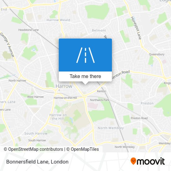 Bonnersfield Lane map