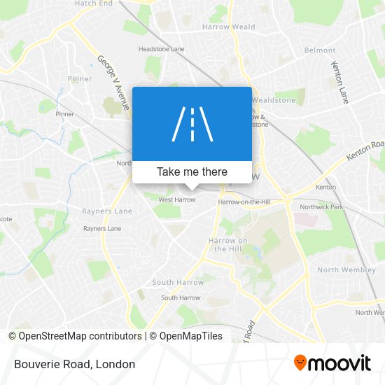 Bouverie Road map