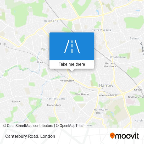 Canterbury Road map