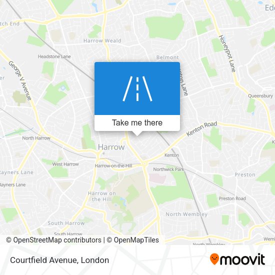 Courtfield Avenue map