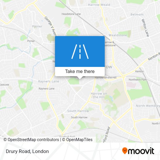 Drury Road map