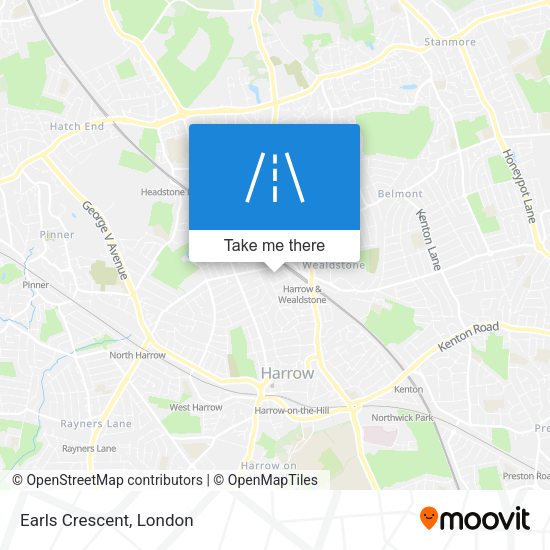 Earls Crescent map