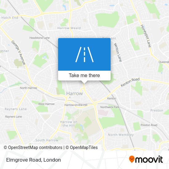 Elmgrove Road map