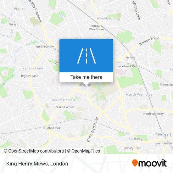 King Henry Mews map