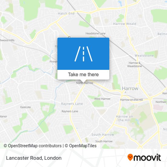 Lancaster Road map