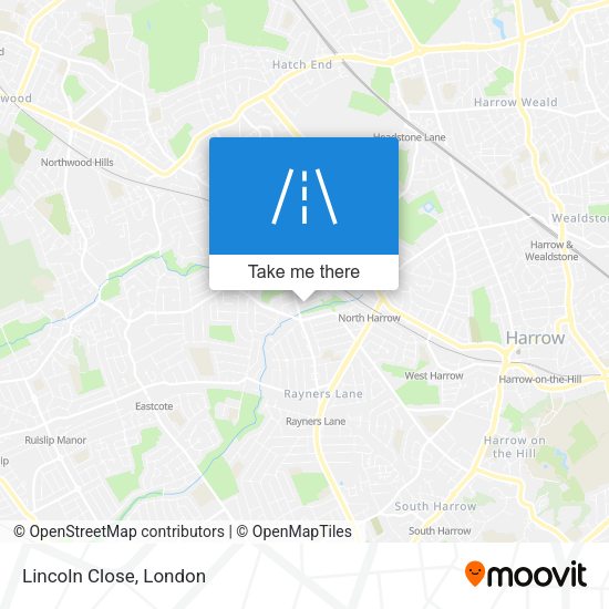 Lincoln Close map
