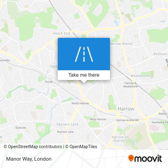Manor Way map