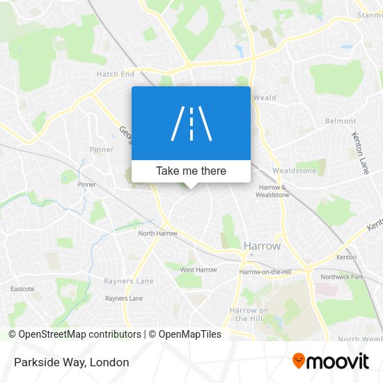 Parkside Way map