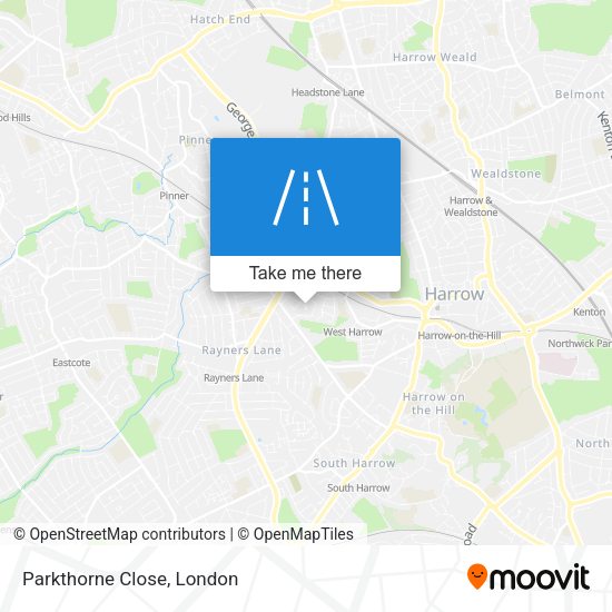 Parkthorne Close map