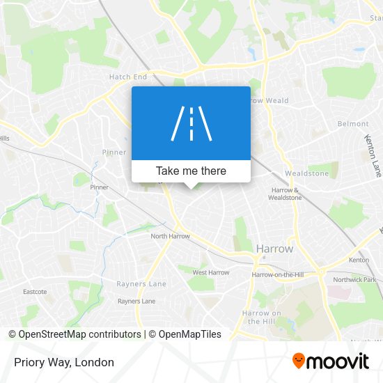 Priory Way map