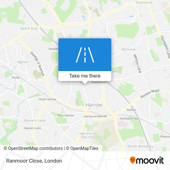 Ranmoor Close map