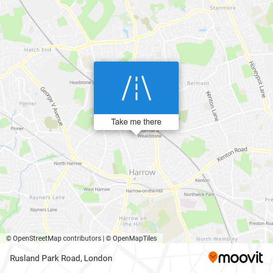 Rusland Park Road map