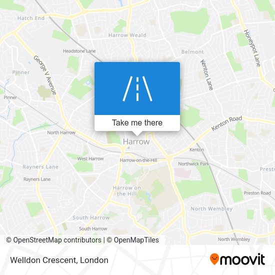 Welldon Crescent map
