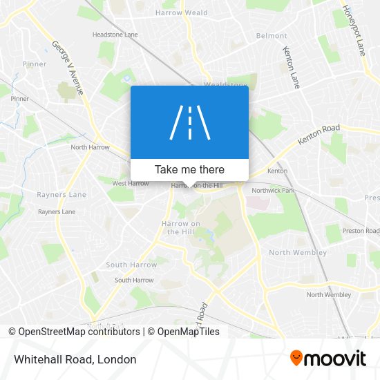 Whitehall Road map