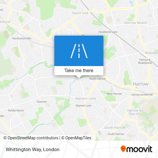 Whittington Way map
