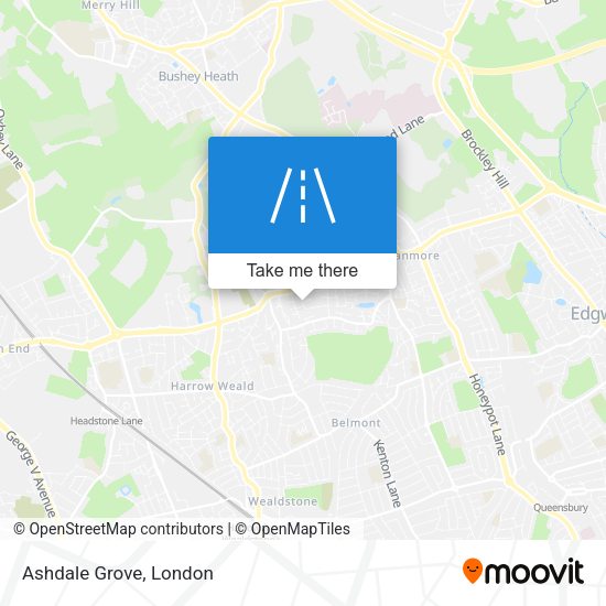 Ashdale Grove map