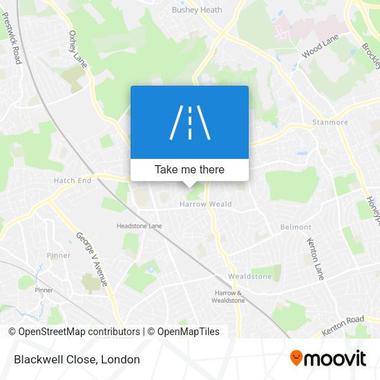 Blackwell Close map
