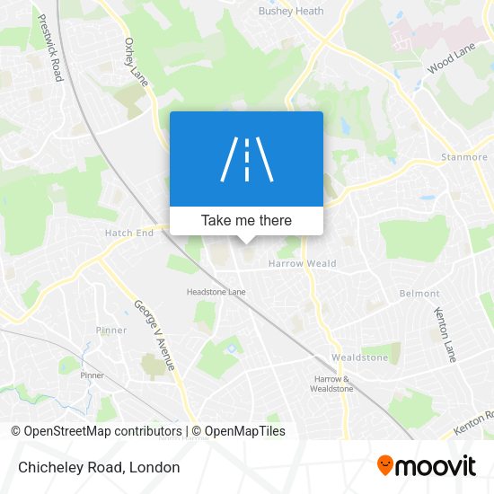 Chicheley Road map