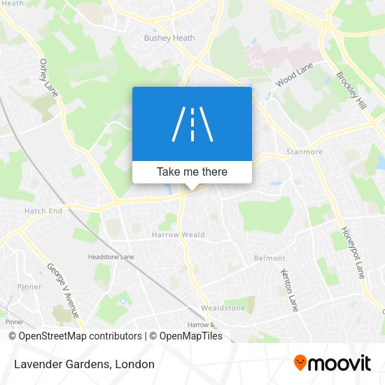 Lavender Gardens map