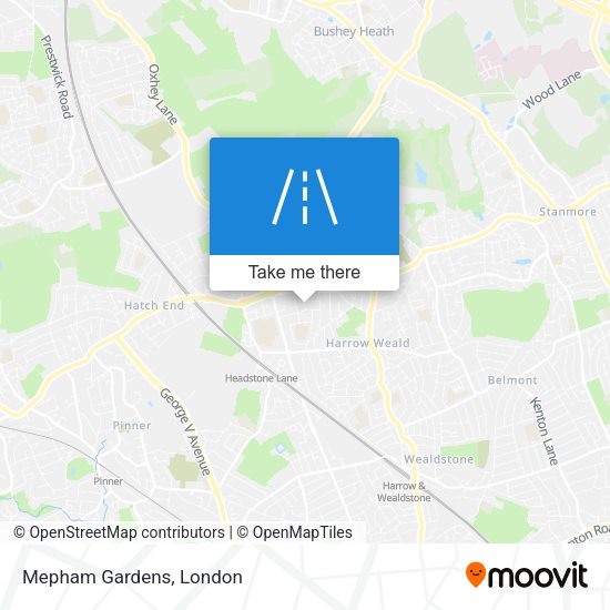 Mepham Gardens map