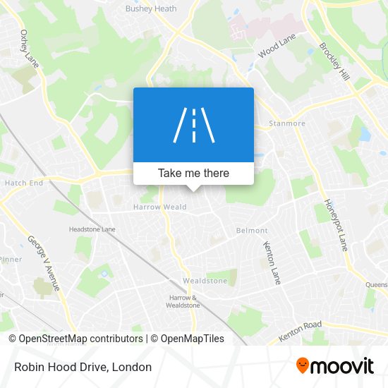 Robin Hood Drive map