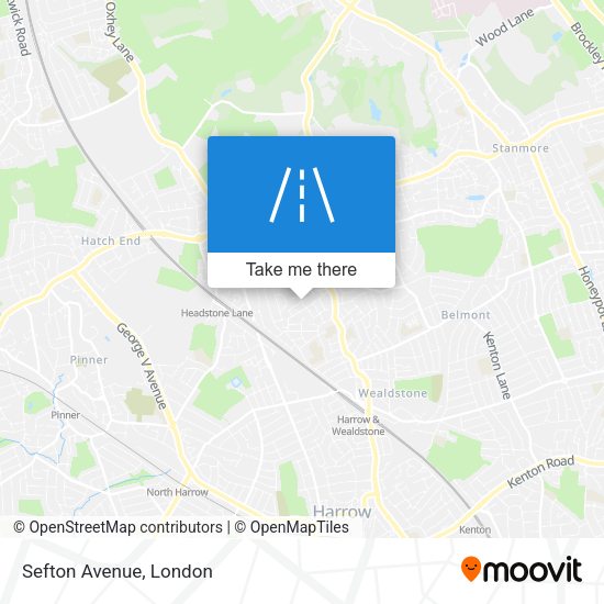 Sefton Avenue map