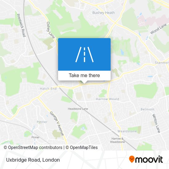 Uxbridge Road map