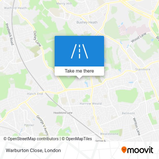 Warburton Close map