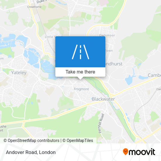 Andover Road map