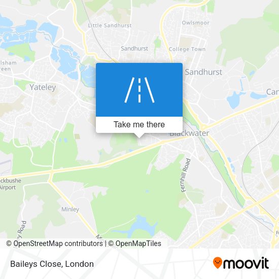 Baileys Close map