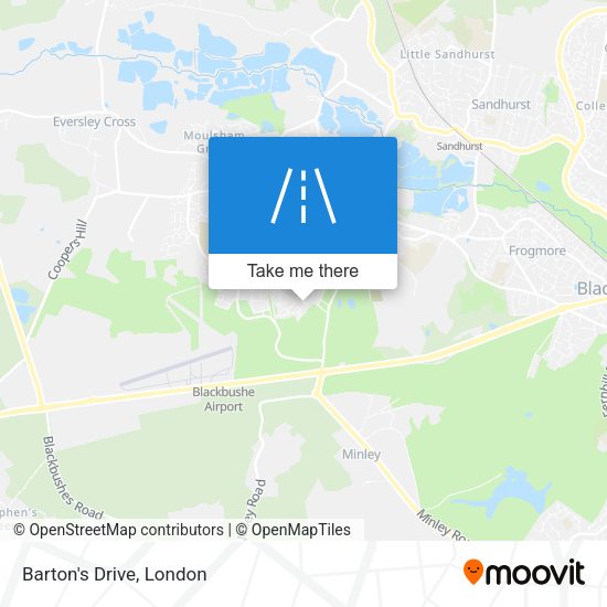 Barton's Drive map